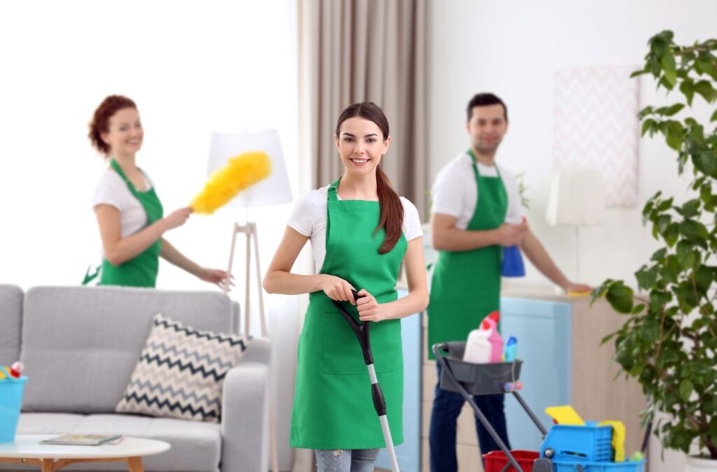 cleaning service team